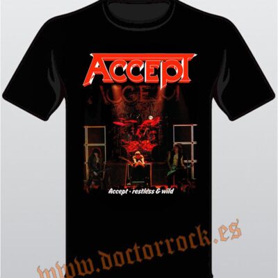 Camiseta Accept Restless and Wild Album