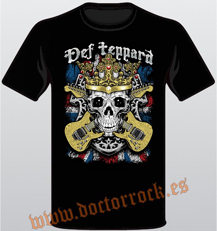 Camiseta Def Leppard Skull