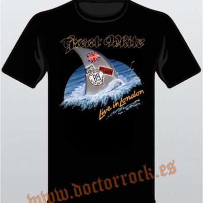 Camiseta Great White Live in London