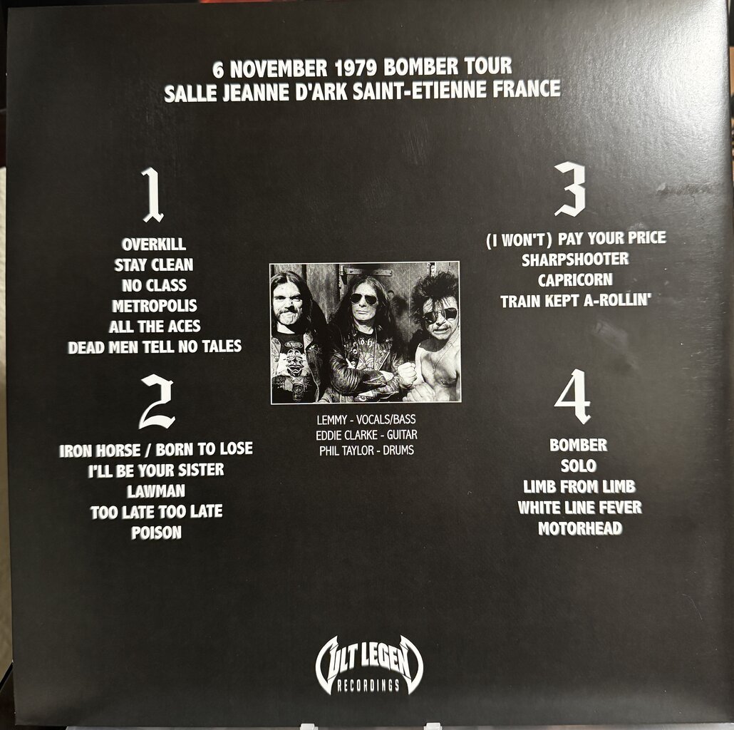 Motorhead Bombers Over Europe Disco De Vinilo 2LP - Imagen 2