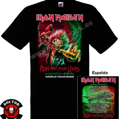 Camiseta Iron Maiden 2026 Tour Dates
