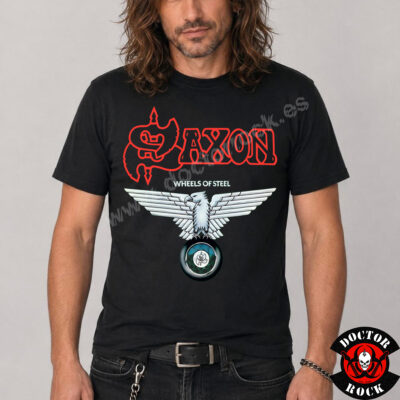 Camiseta Saxon Wheels Of Steel