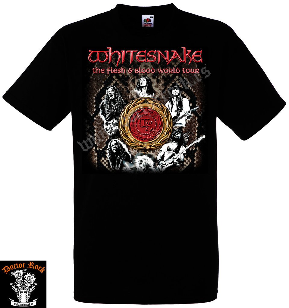 Camiseta Whitesnake Flesh And Blood World Tour