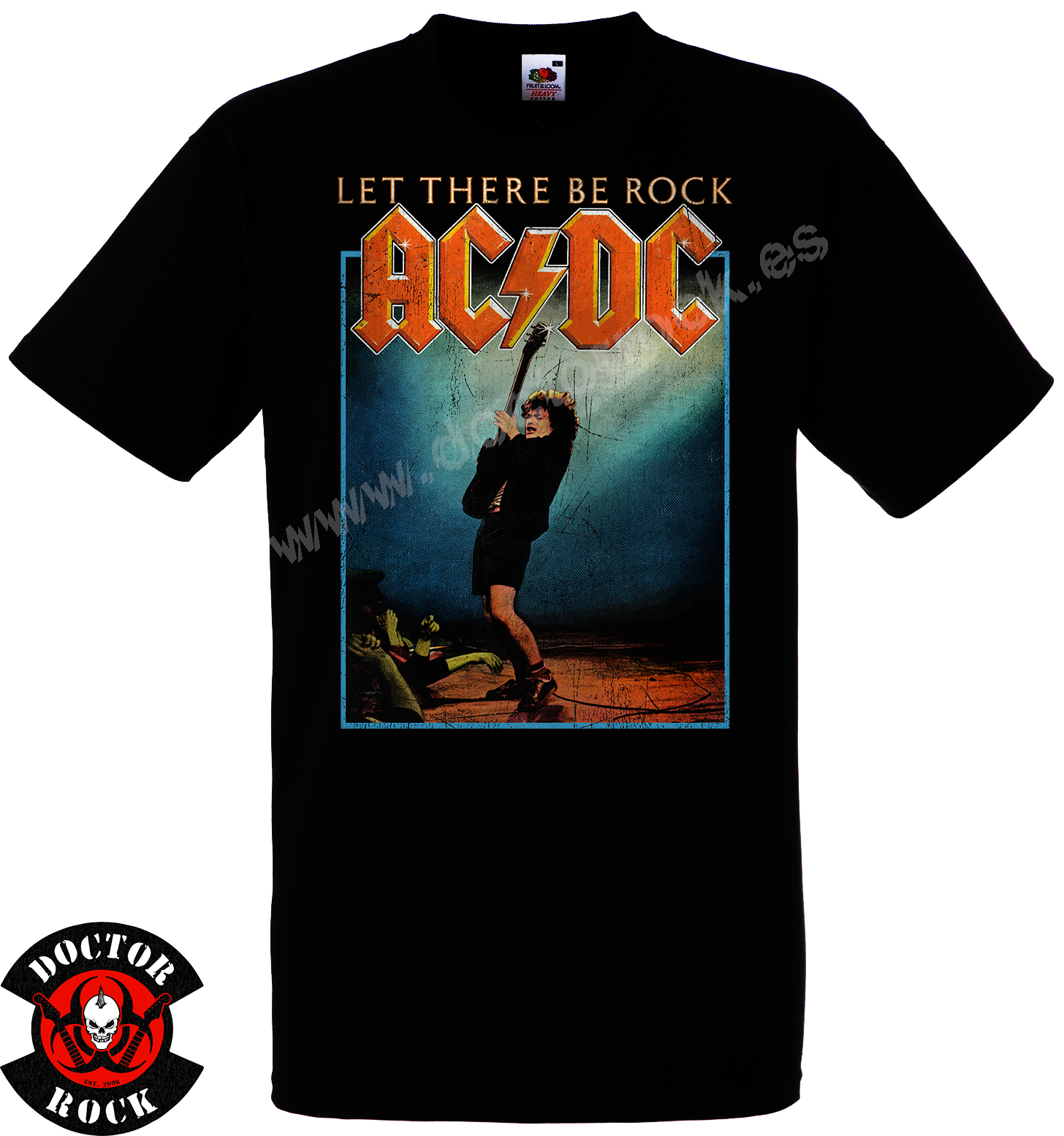 Camiseta AC/DC Let There Be Rock Vintage