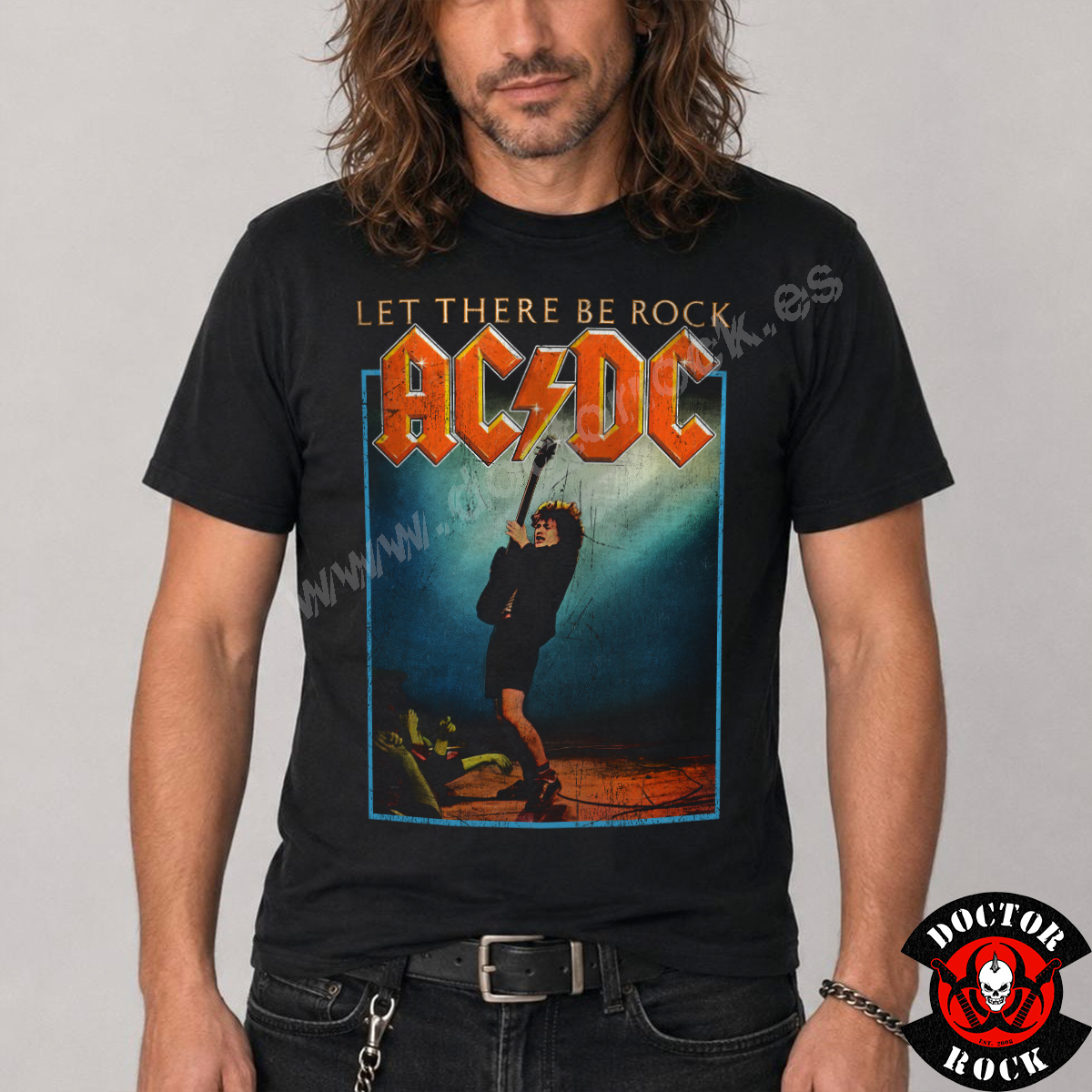 Camiseta AC/DC Let There Be Rock Vintage