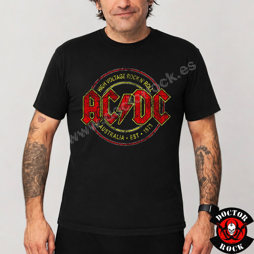 Camiseta AC/DC Australia Est 1973 Vintage