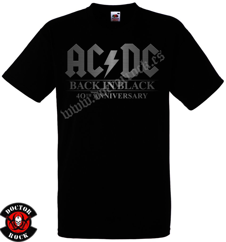 Camiseta AC/DC Back In Black 40th Anniversary