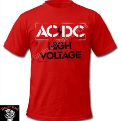 Camiseta AC/DC High Voltage Roja