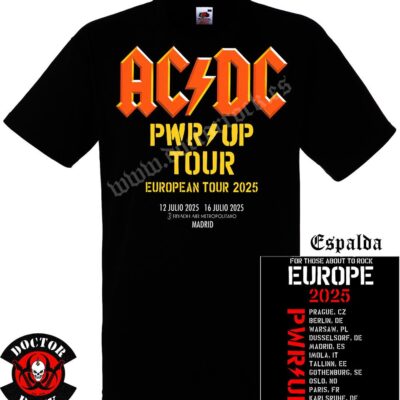 Camiseta AC/DC 2025 Madrid