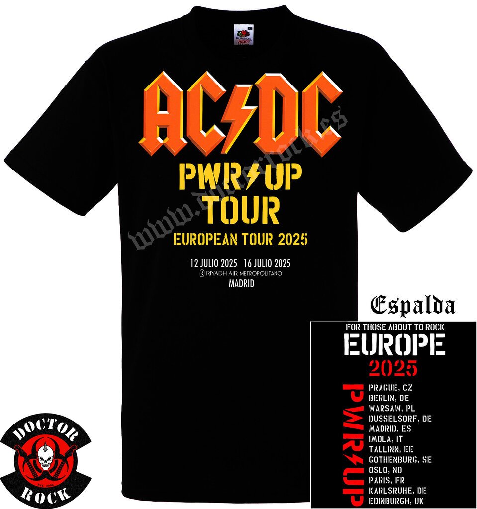 Camiseta AC/DC 2025 Madrid