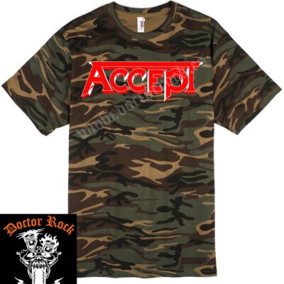 Camiseta Accept Logo Camuflaje