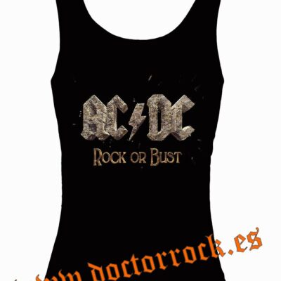 Camiseta AC/DC Rock Or Bust Tirantes