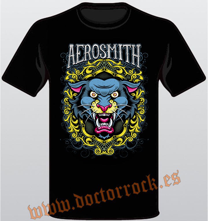 Camiseta Aerosmith Black Cat