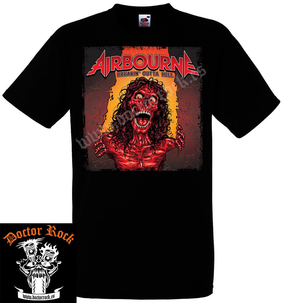 Camiseta Airbourne Breakin' Outta Hell Mod 2