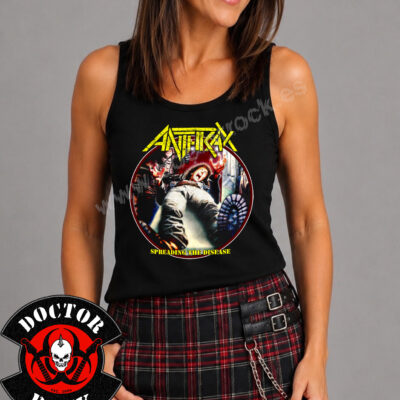 Camiseta Anthrax Spreading The Disease Tirantes
