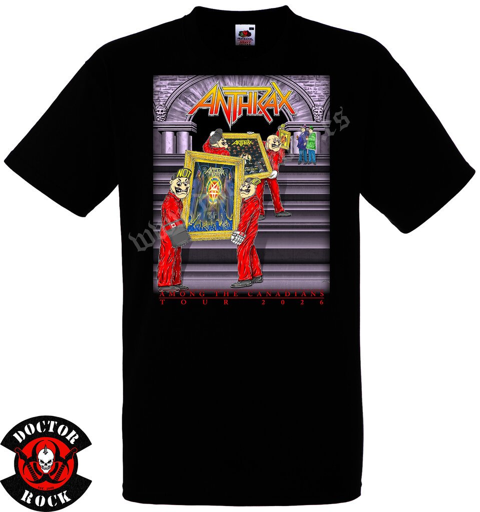 Camiseta Anthrax 2026 Tour Canada