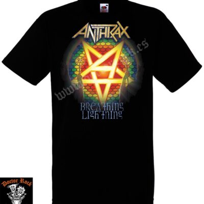 Camiseta Anthrax Breathing Lightning