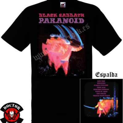 Camiseta Black Sabbath Paranoid Album