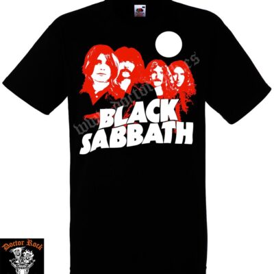 Camiseta Black Sabbath Red & White