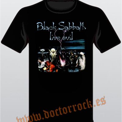 Camiseta Black Sabbath Live Evil