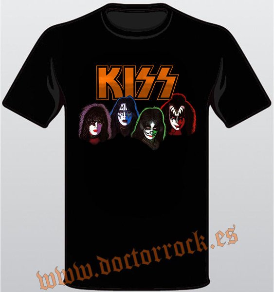 Camiseta Kiss Paul Ace Peter Gene