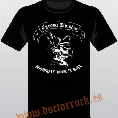 Camiseta Chrome Division Doomsday Rock And Roll