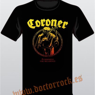 Camiseta Coroner Punishment For Decadence