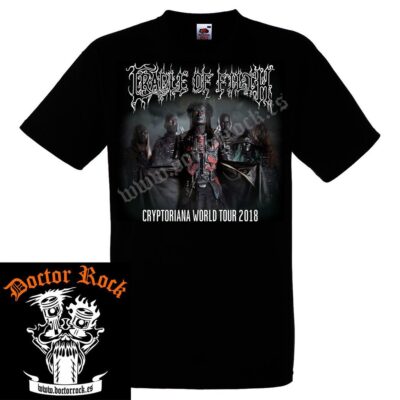 Camiseta Cradle Of Filth Cryptoriana Tour 2018