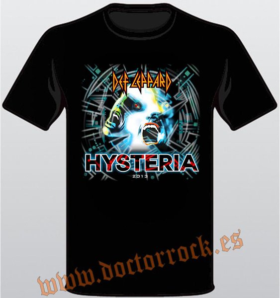 Camiseta Def Leppard Hysteria 2013