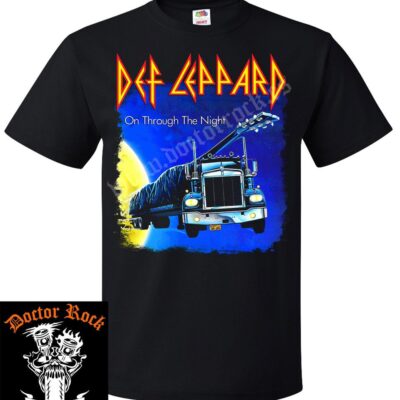 Camiseta Def Leppard On Through The Night