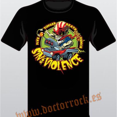 Camiseta Five Finger Death Punch Sin And Violence