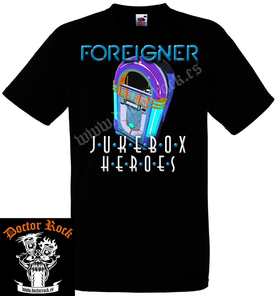 Camiseta Foreigner Jukebox Heroes