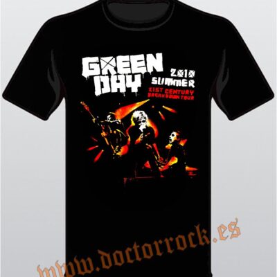 Camiseta Green Day 2010 Summer Tour