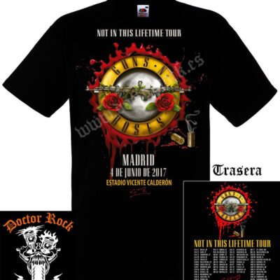 Camiseta Guns N Roses Madrid 2017