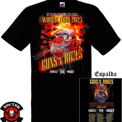 Camiseta Guns N Roses 2025 Tour