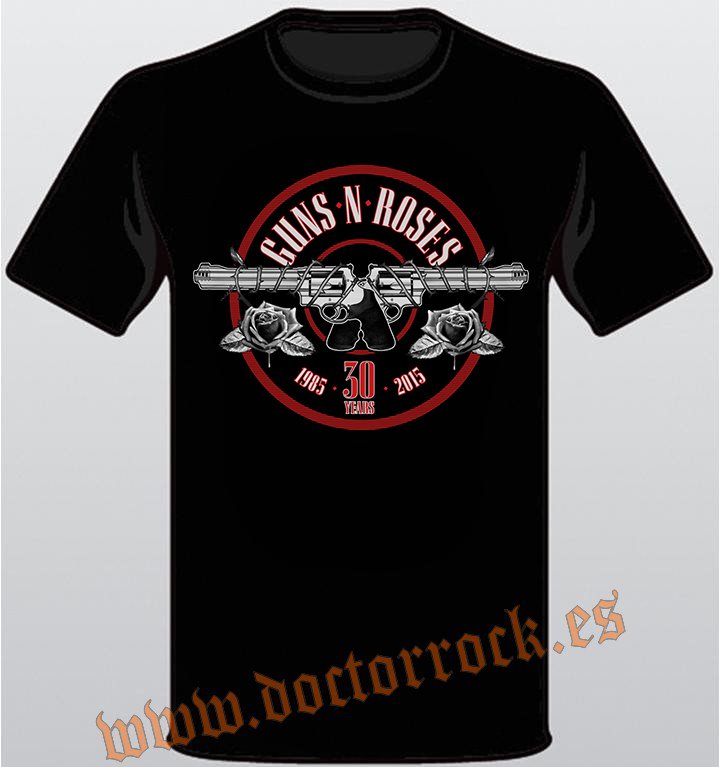 Camiseta Guns N Roses 30 Years