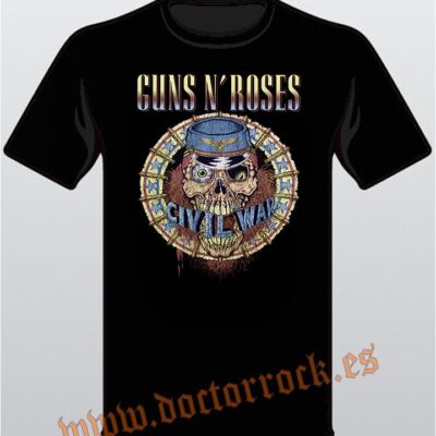 Camiseta Guns N Roses Civil War