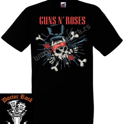 Camiseta Guns N Roses Skull (Bandana)
