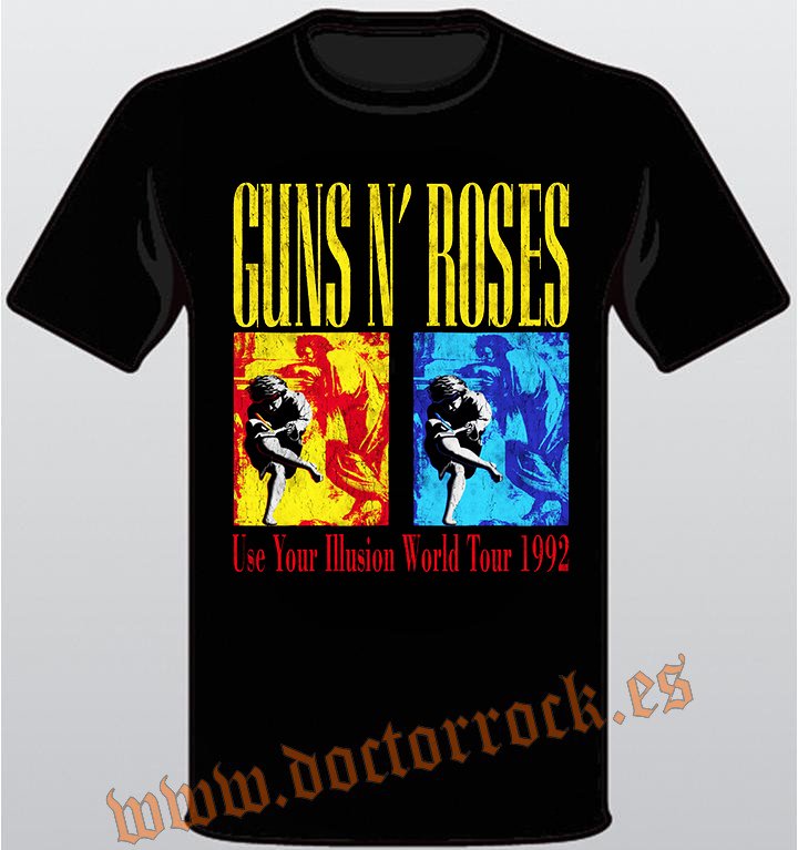 Camiseta Guns N Roses Use Your Illusion Tour 1992
