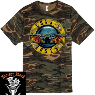Camiseta Guns N Roses Bullet Camuflaje