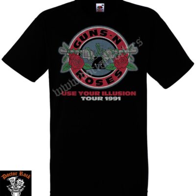Camiseta Guns N Roses Illusion Bullet Seal
