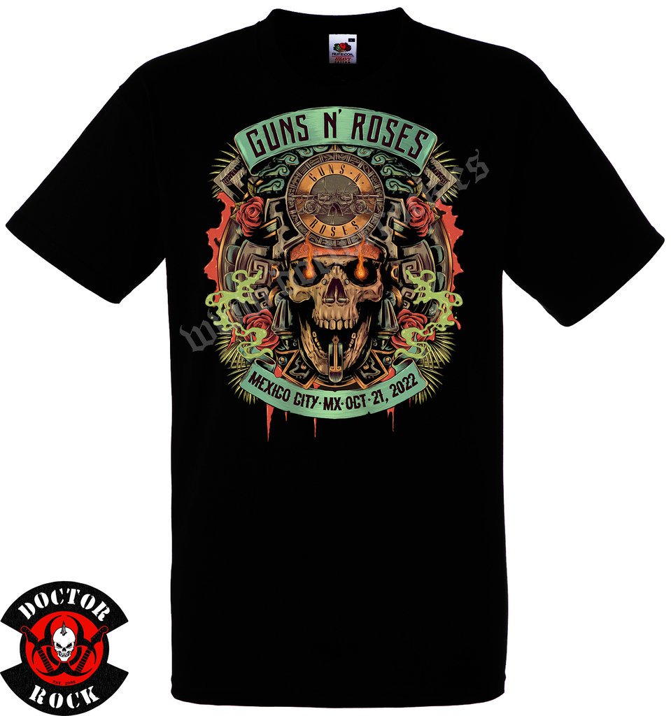 Camiseta Guns N Roses Mexico 2022