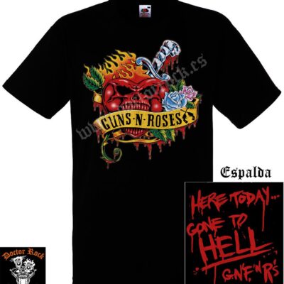 Camiseta Guns N Roses Skull Heart