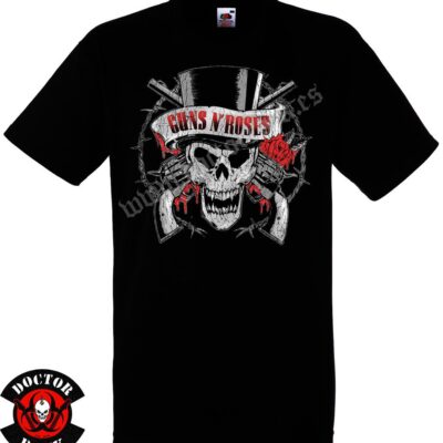 Camiseta Guns N Roses Top Hat Skull