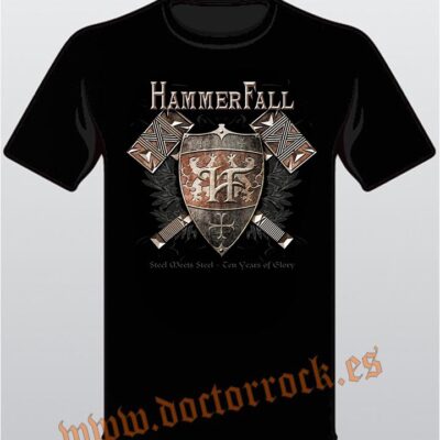 Camiseta Hammerfall Steel Meets Steel