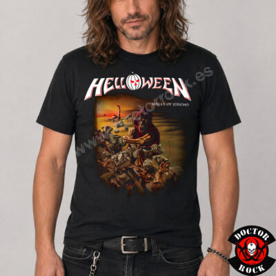 Camiseta Helloween Walls Of Jericho - L