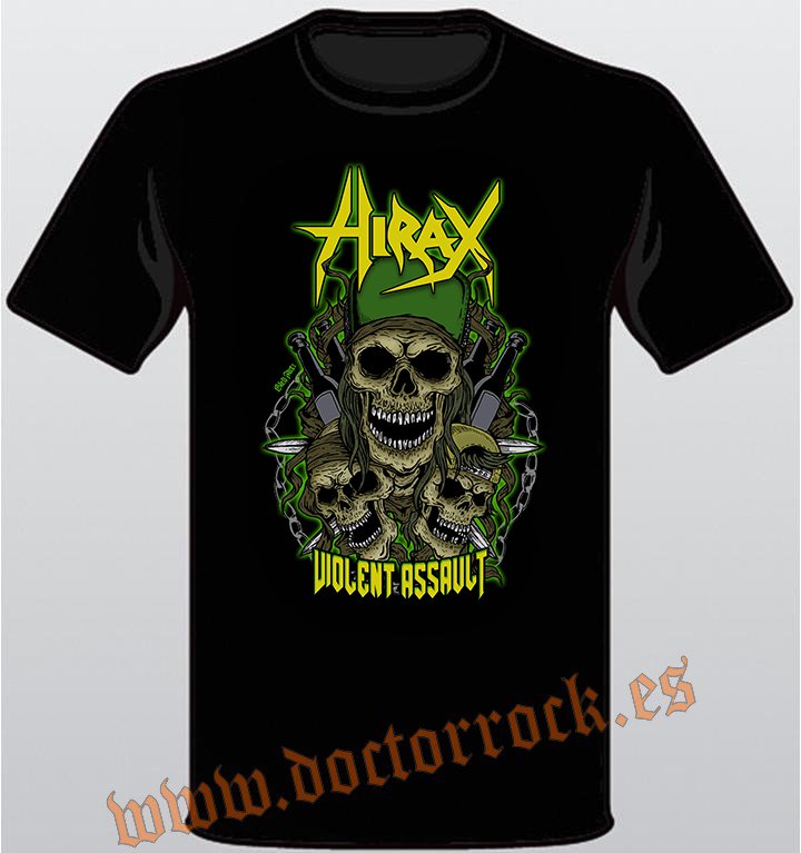 Camiseta Hirax Violent Assault