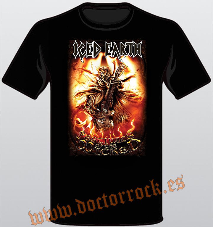 Camiseta Iced Earth Festivals Of The Wicked