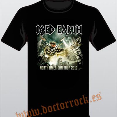 Camiseta Iced Earth North American Tour 2012