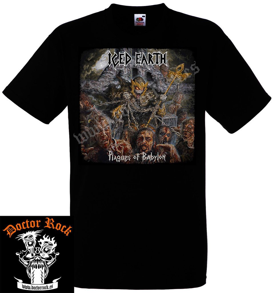Camiseta Iced Earth Plagues Of Babylon
